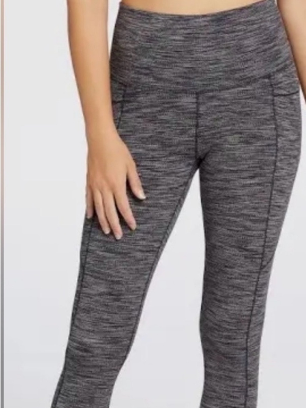 Essential Collection Ultra High Rise 7/8 Legging - Gray Heather